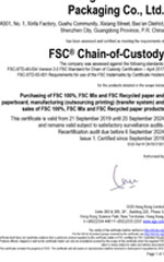 FSC tanúsítvány