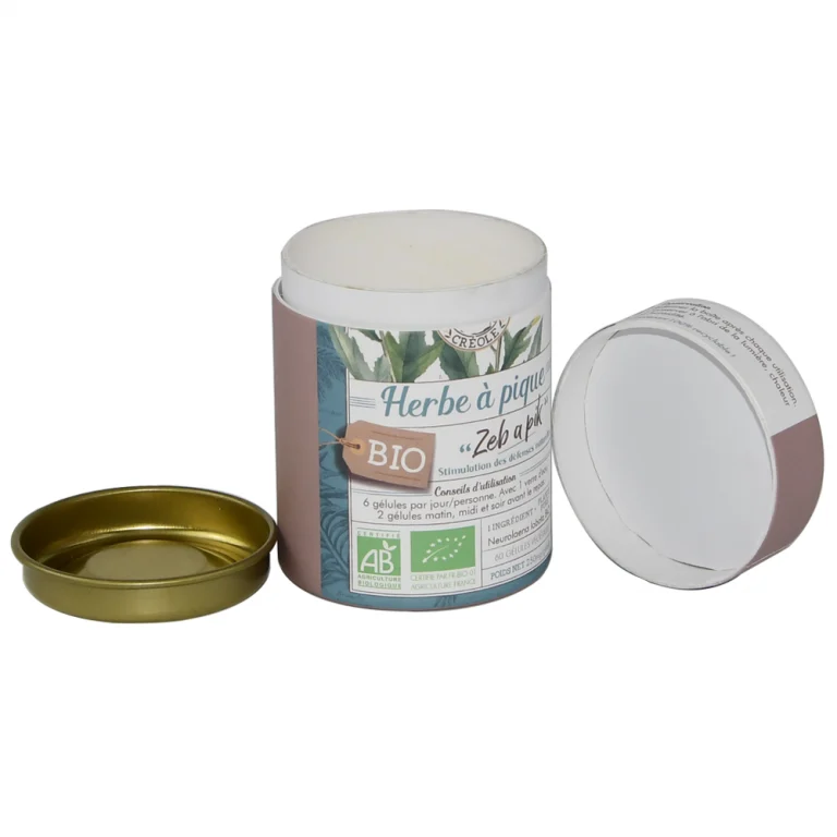 Metalldeckel-Papierrohrbox für Teeverpackungen vom Hersteller