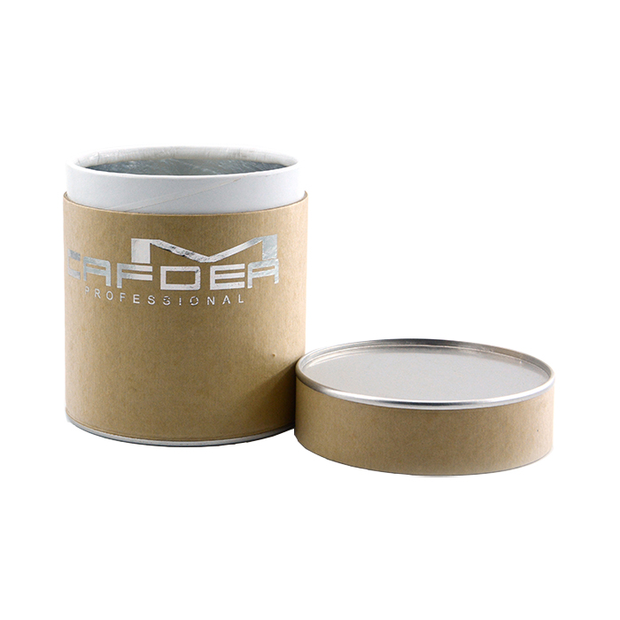 Caja de tubo de cartón hermético personalizado para envasado de café en polvo