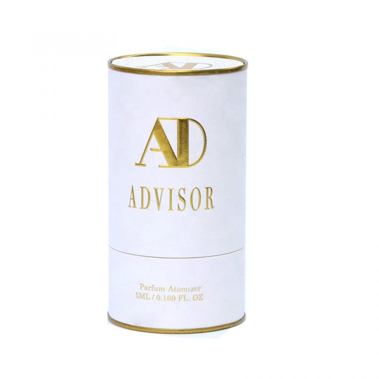 Embossed Logo Cardboard Cylinder Boxes for Perfume Packaging
