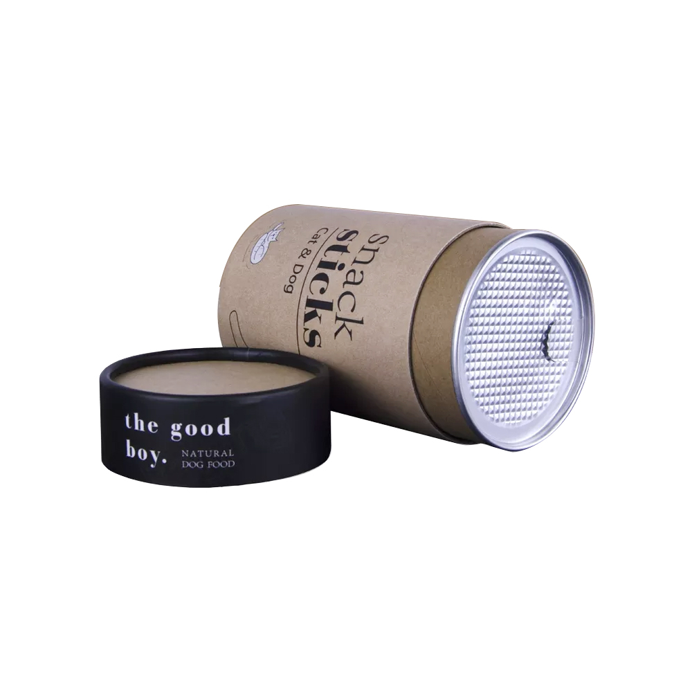 Kraft Paper Canisters with Peel-Off Lid