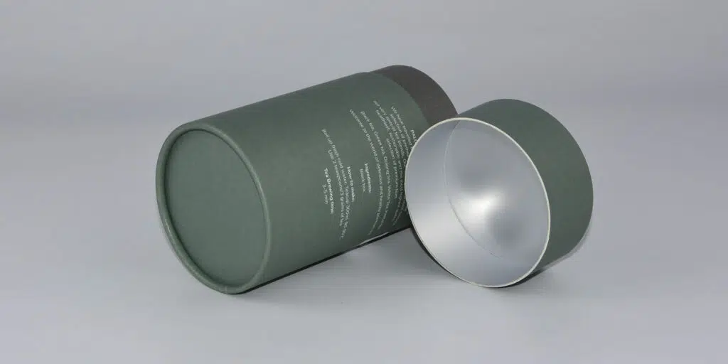 Emballage de tube de papier de thé, Tubes en papier d'aluminium